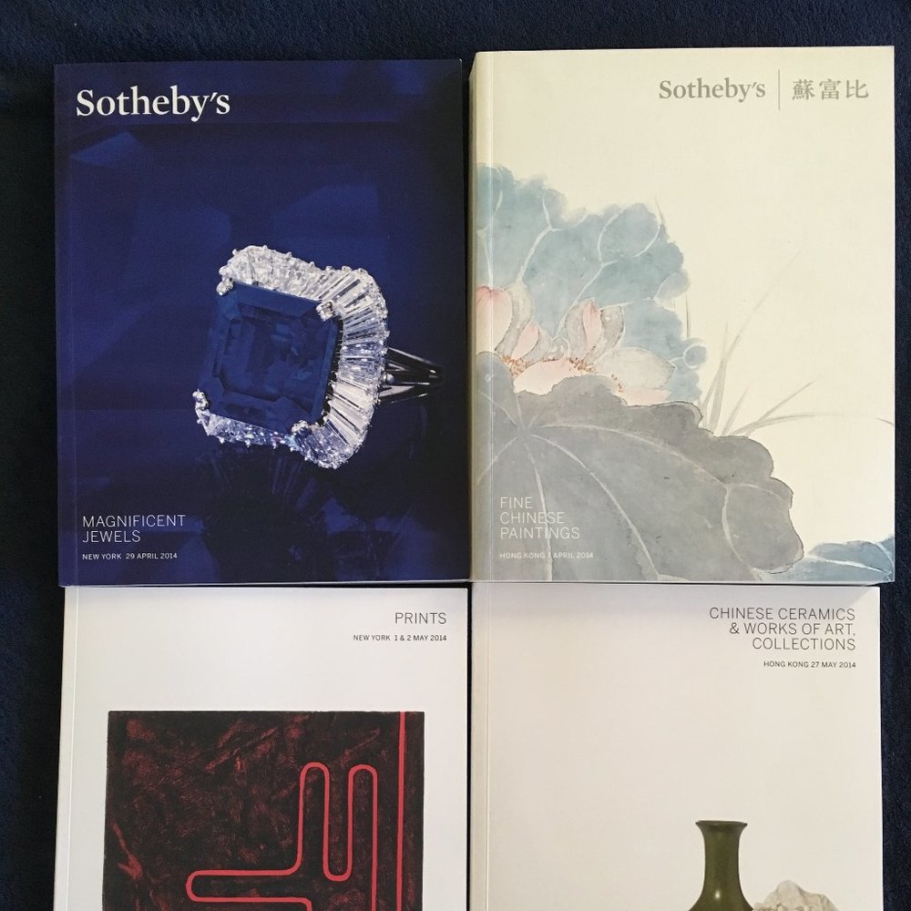 Sotheby's auction catalog designer coffee table books